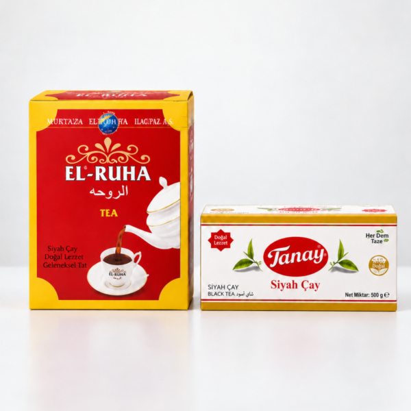 EL-RUHA Ceylon Siyah Çay 400 g + Tanay Siyah Çay 25'li Poşet Çay Avantaj Paketi