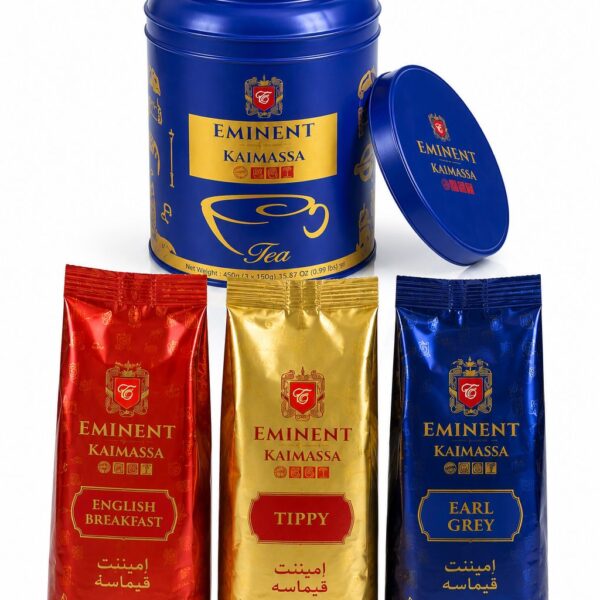 EMINENT Kaimassa Gurme Çay Seti 450 Gr – 3 Özel Aroma Metal Kutulu