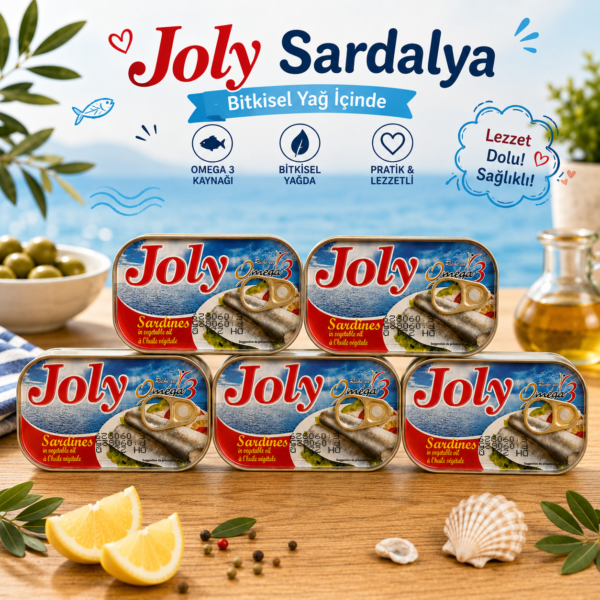 Bitkisel Yağda Sardalya Konservesi 125 GR – Omega 3 Kaynağı X5 Adet