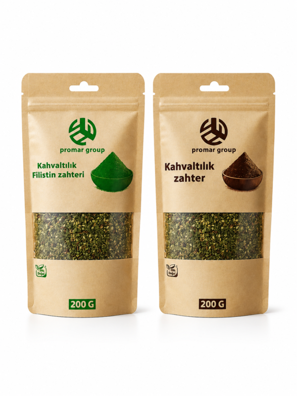 Promar Group Kahvaltılık Zahter Paketi – Filistin Zahteri ve Geleneksel Zahter 2 x 200 G
