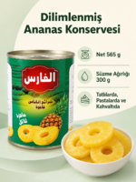 Dilimlenmiş Ananas Konservesi 565 g – Süzme Ağırlığı 300 g (5 Adet) - Görsel 3