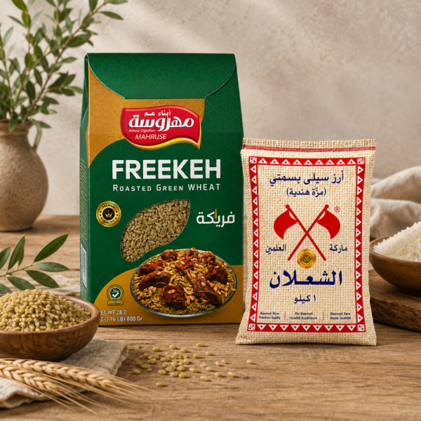 Mahruse Freekeh 800 g + Al Shalan Sella Basmati Pirinç 1 kg İkili Set