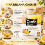 Campo Zencefil Limon Çayı 40 g – 20 Süzen Poşet - Görsel 2