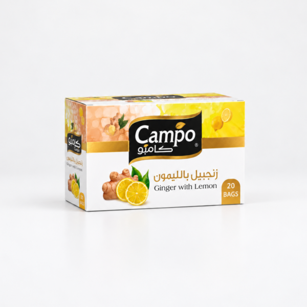 Campo Zencefil ve Limon Bitki Çayı – 20 Süzen Poşet / 40 g
