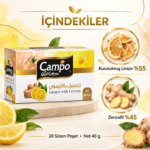 Campo Zencefil Limon Çayı 40 g – 20 Süzen Poşet - Görsel 3
