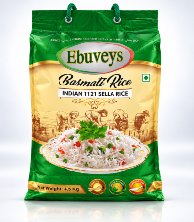 Ebuveys Basmati Pirinç 4,5 Kg Indian 1121 Sella Ambalajı