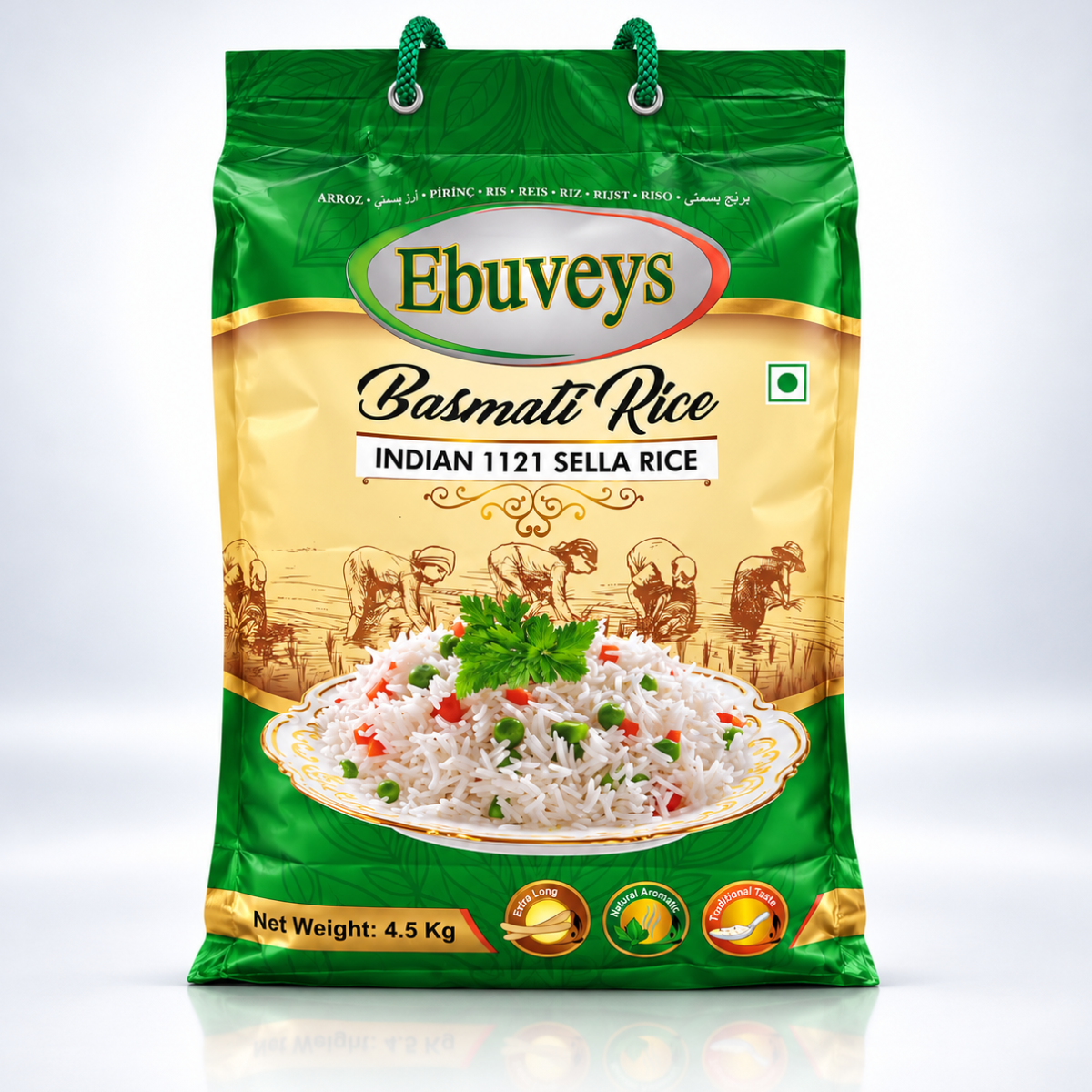 Untitled - 01 Ekim 2026 17.40.29 - 2026-10-08T174919.343 Ebuveys Indian 1121 Sella Basmati Pirinç 4,5 kg - Görsel 1