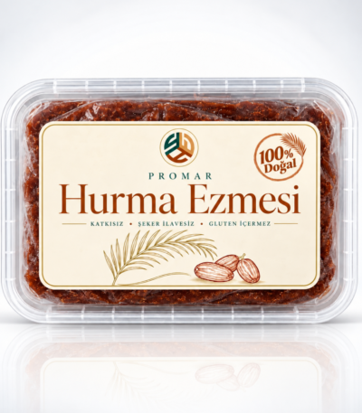 PROMAR Hurma Ezmesi 1 Kg – Şeker İlavesiz Katkısız