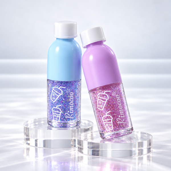Rimocoo Simli Nemlendirici ve Parlatıcı Dudak Yağı Lip Oil 2’li Set – Mavi & Pembe